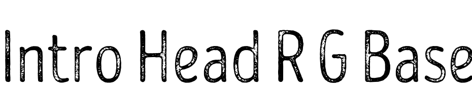 Intro Head R G Base Font Download Free